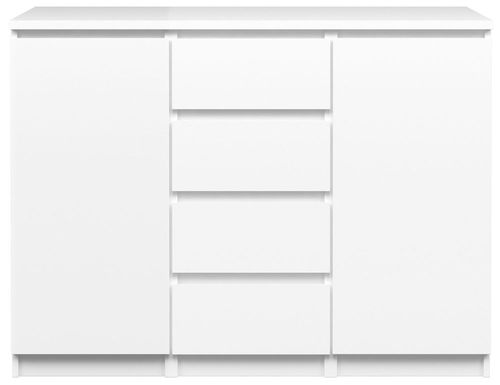 Naia White Gloss 2 Door Small Sideboard