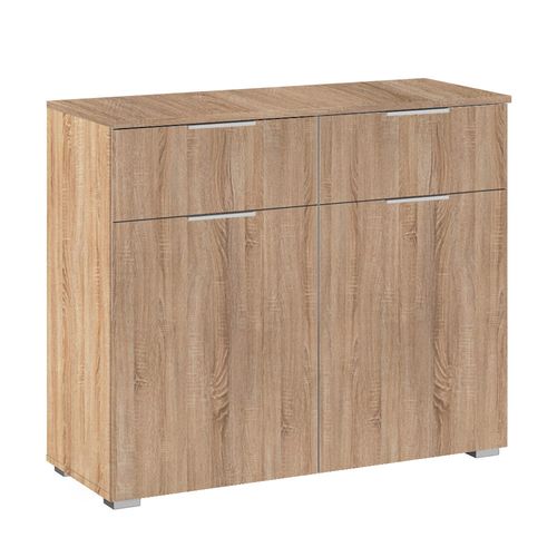 Rauch Alabama 2 Door Small Sideboard - 80cm - Sonoma Oak