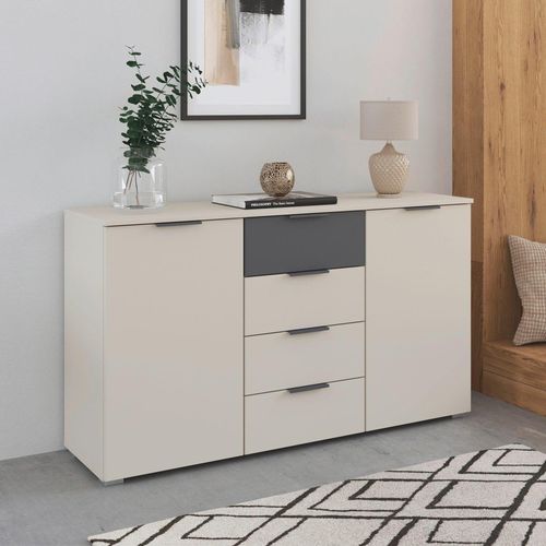Rauch Sajo 2 Door Sideboard - 140cm - Champagne and Metallic Dark Grey