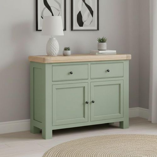 Salcombe Sideboard - 2 Door Small - 110cm - Sage Oak