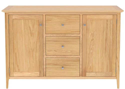 Selene Oak 120cm Small 2 Door Sideboard