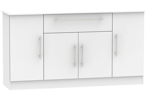 Sherwood Grey Wide Sideboard - 4 Doors