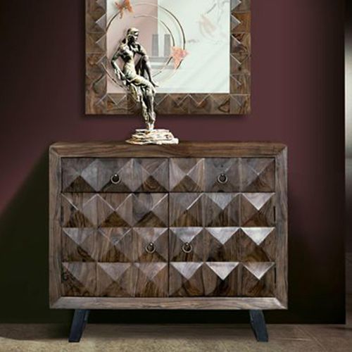 Ziberesh Sideboard - Dark Rosewood - 2 Door - Small - 100cm