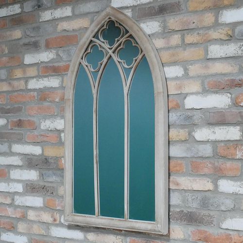 Garden Mirror - Beige Metal - Arch Style