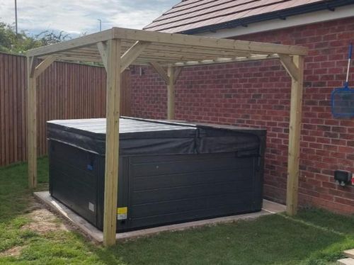 Traditional Timber Wood Garden Pergola