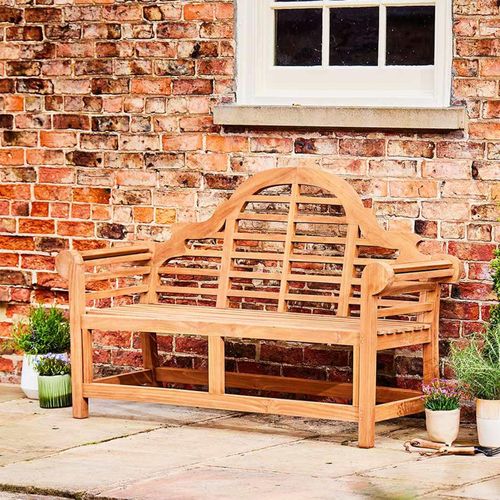 Lutyens Outdoor Teak Bench 3 Seater 165cm