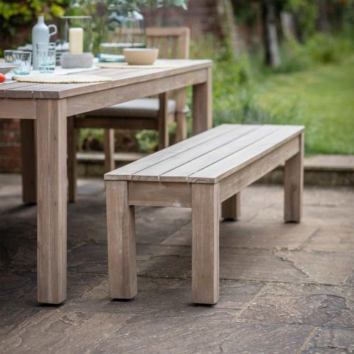 Porthallow Outdoor Bench Natural Acacia Wood