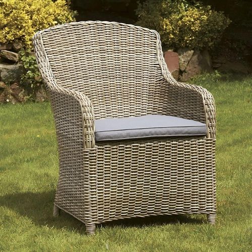 Wentworth Garden Dining Chairs - Set of 2 - Imperial - Beige - Rattan