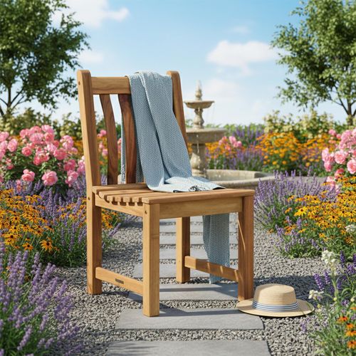 Redcliffe Garden Dining Chair - Broadfield - Side - Acacia Wood