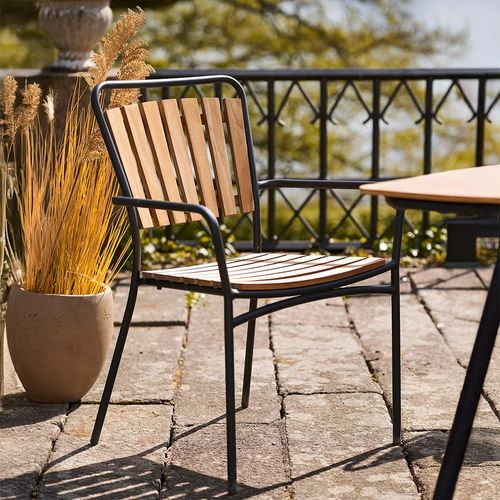 Cleveland Garden Dining Chair - Set of 4 - Natural Teak Wood
