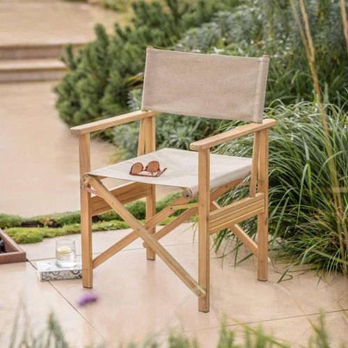 Hayle Outdoor Directors Chair Natural