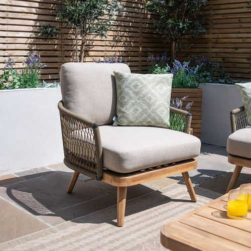 New Bali Garden Lounge Chair - Sandstone