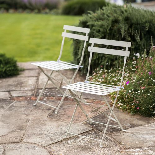Rive Outdoor Droite Bistro Chairs Set of 2 Clay