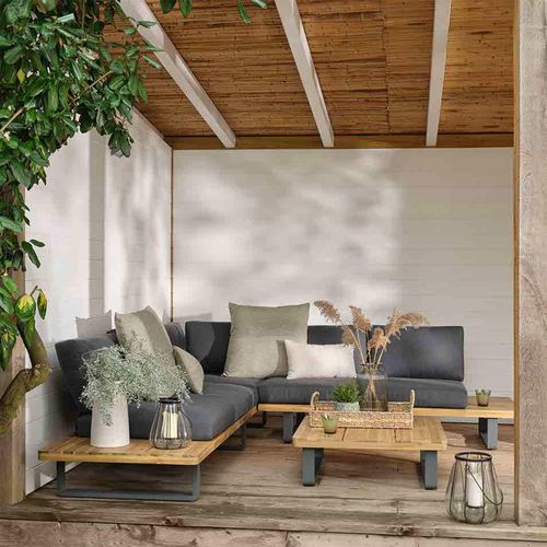 Bayworth Outdoor Corner Sofa Set Natural