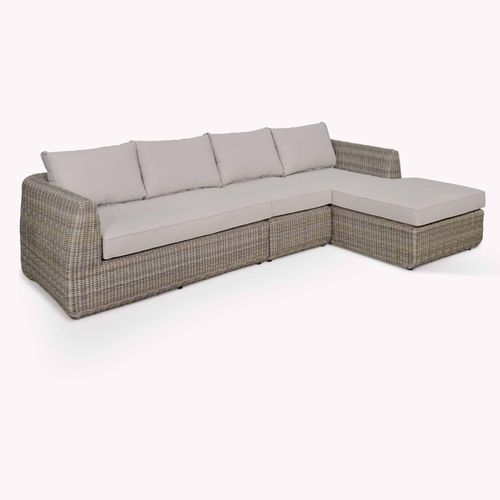 Skala Outdoor Corner Sofa Set Light Rattan