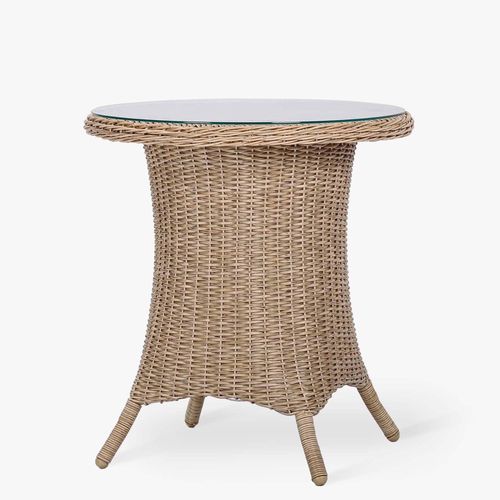 Brayford Outdoor Bistro Dining Table Natural Rattan