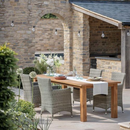 St Mawes Outdoor Table Reclaimed Teak Wood