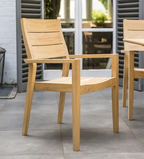 2 x Alexander Rose Roble Stacking Garden  Dining Armchair