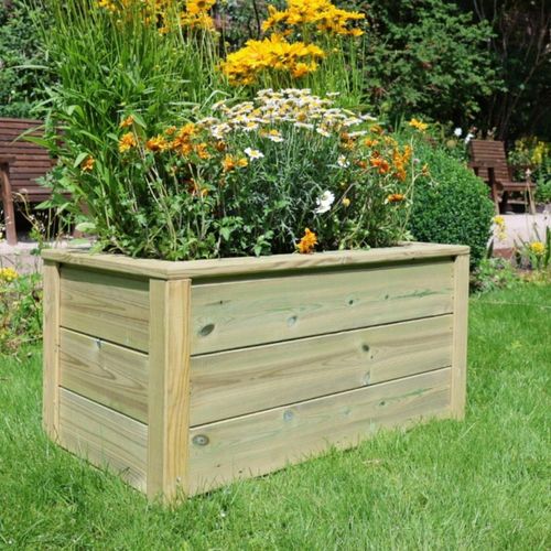 Garden Trough Planter - Timber Wood