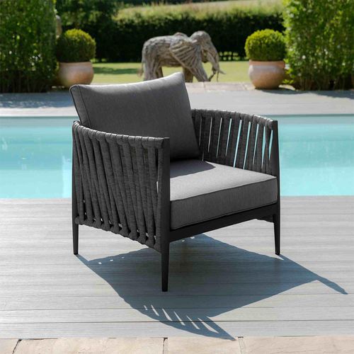Milan Garden Lounge Chair - Charcoal