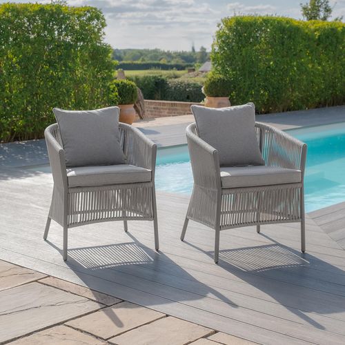 Maldives Garden Dining Chairs - Set of 2 - Cool Linen