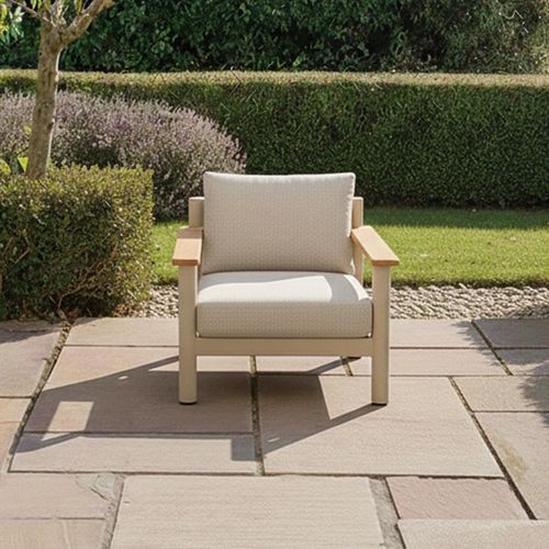 Sicily Garden Armchair - Latte
