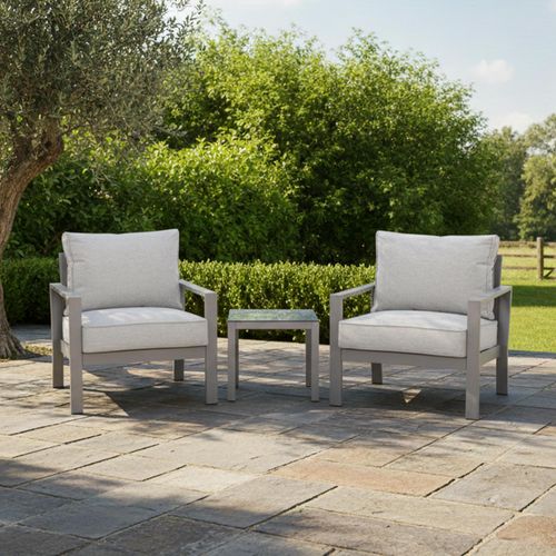 Montreal Garden Lounge Set - Cool Linen