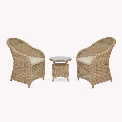 Brayford Outdoor Chair Set Natural Rattan