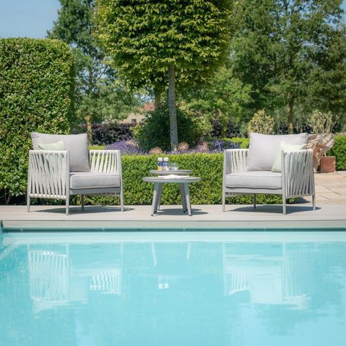 Milan Garden Lounge Set - Cool Linen