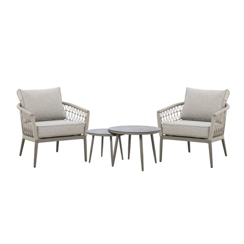 Monaco Garden Lounge Set - Cool Linen