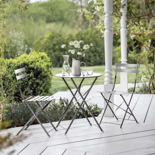Rive Outdoor Droite Bistro Set Small Silver
