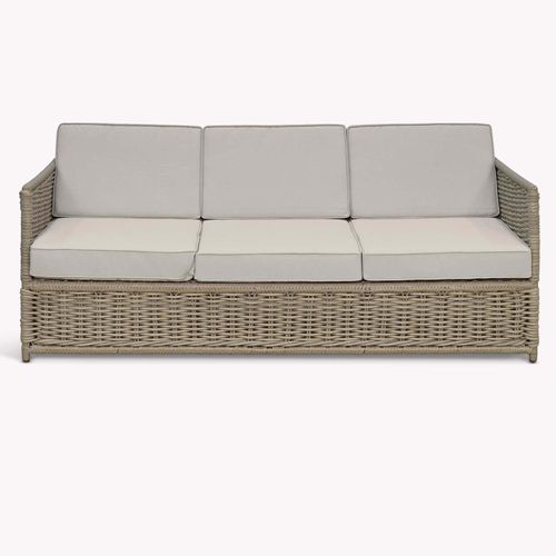 Harting Outdoor 3 Seater Sofa Light Rattan