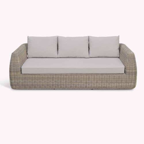 Skala Outdoor 3 Seater Sofa Light Rattan