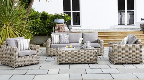 Wembley Rattan Outdoor 3 Seater Sofa Set