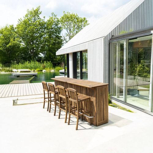 Bolney Barstool - Garden - Acacia Wood