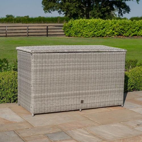 Oxford Garden Storage Box - Grey Rattan