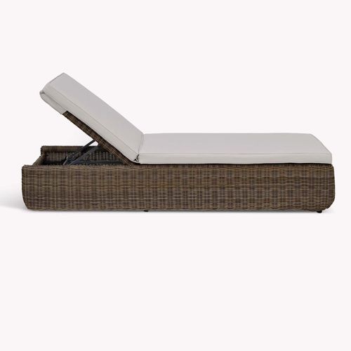 Skala Outdoor Lounger Dark Rattan