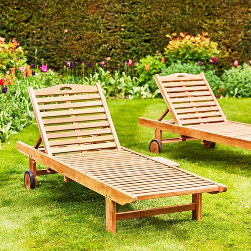 Winchcombe Outdoor Teak Sun Lounger