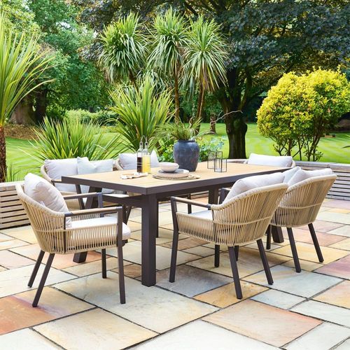 Bali Garden Dining Table - 6 Seater - 210cm - 6 Chairs