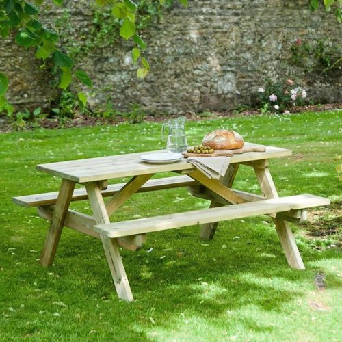 Pine Woburn Garden 5ft Picnic Table
