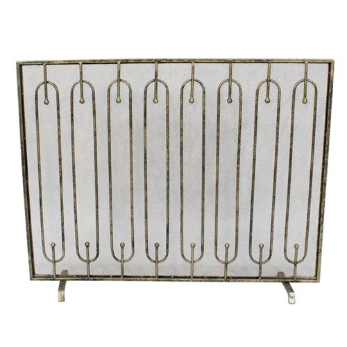 Clearance - Estela Fire Screen - Antique Brass - FSS15914