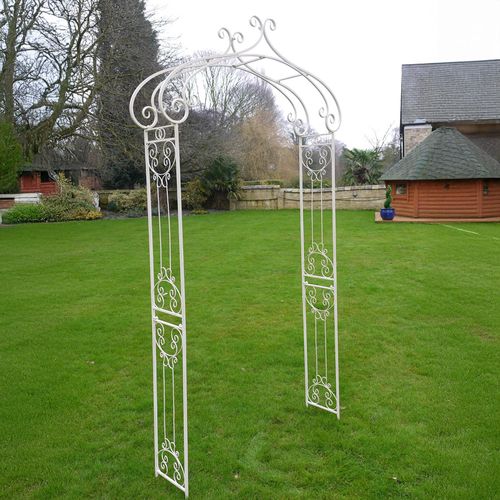 Garden Arch - Antique Cream Metal