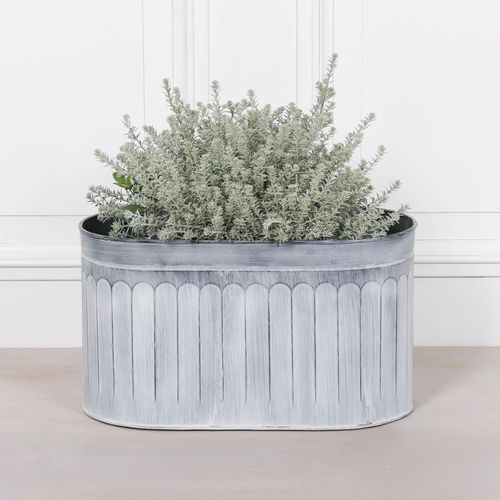 Metal Planter - Arched Pattern - Medium