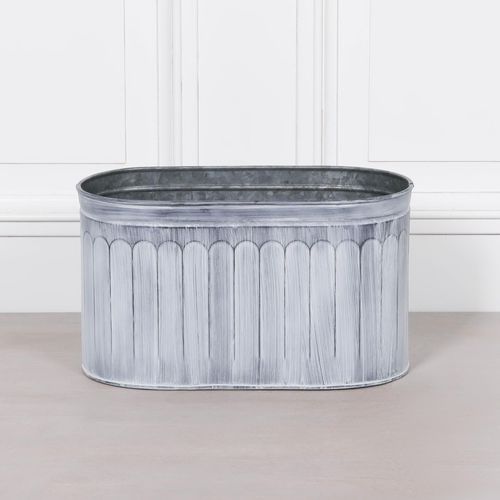 Metal Planter - Arched Pattern - Small