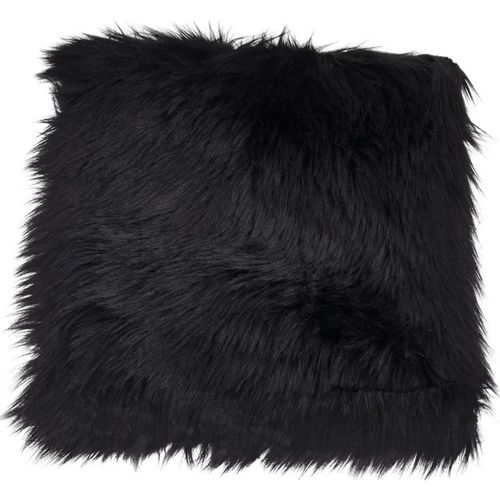 Seat Cushion - Faux Lambskin - Black