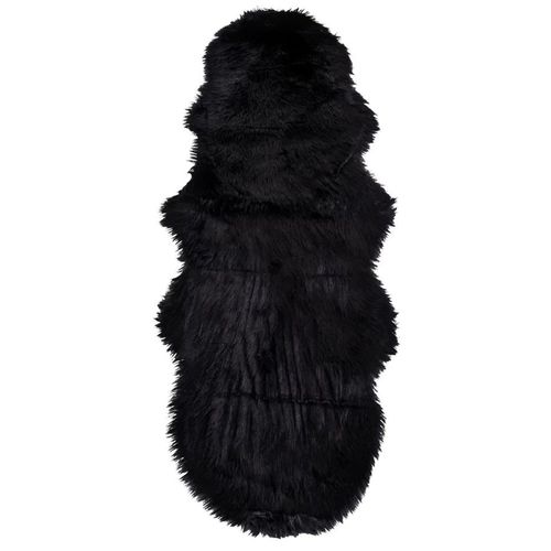 Throw - Faux Lambskin - Black