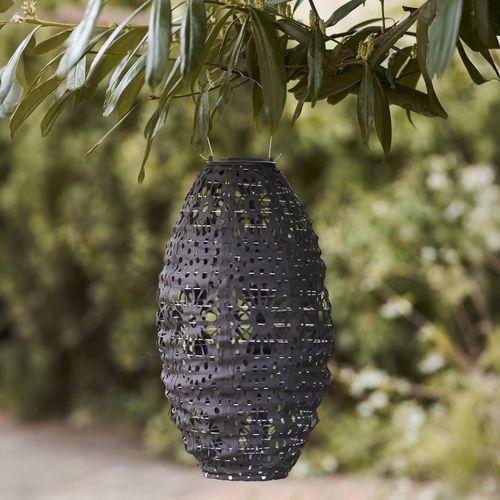 Foxdale LED Lantern - Grey Metal