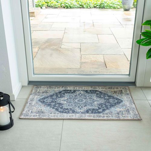 Havana Doormat - Blue - 80cm x 50cm