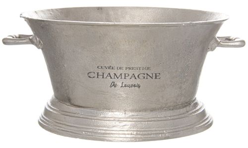 Large Antique Pewter Champagne Cooler