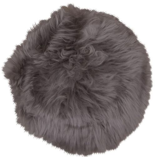 Round Seat Cushion - Lambskin - Light Brown